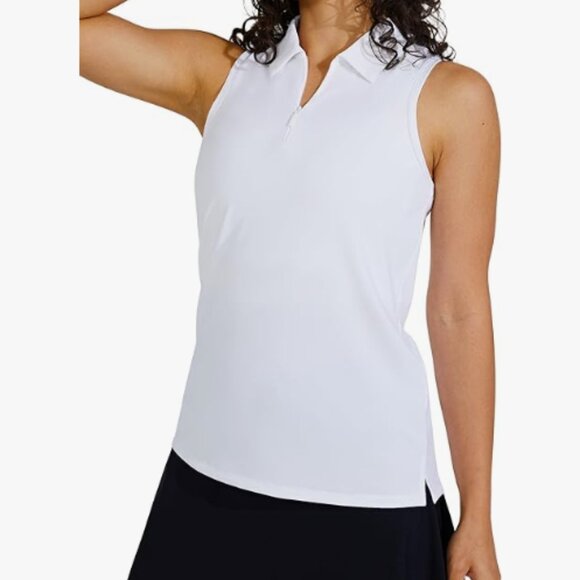 NWT Willit sleeveless tennis or golf shirt tank top size XL white UPF 50+ - Picture 1 of 14